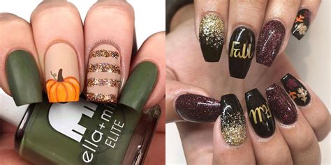 How to Create a Fall-inspired Mosaic Nail Design